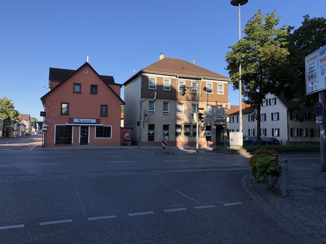 Rossbergstraße 2–8, Oberboihingen nach Schleifbrückenstraße, Aalen