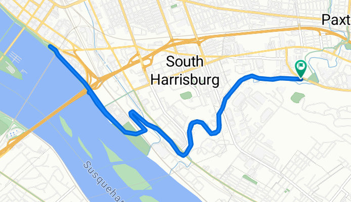 South 28th Street 1281, Harrisburg to South 28th Street 1281, Harrisburg