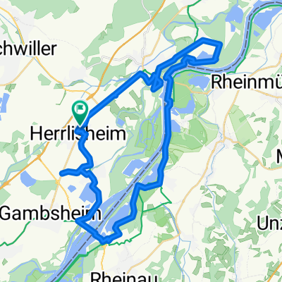 Boucle autour du Rhin via le Bac