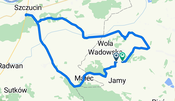 Moderate route in Wadowice Górne
