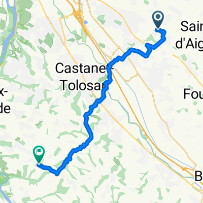 De 1–335 Allée de Nanbours, Auzielle à Route d'Espagne, Clermont-le-Fort