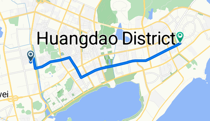 峨眉山路508号, 青岛市 到 嘉陵江东路174号, 青岛市