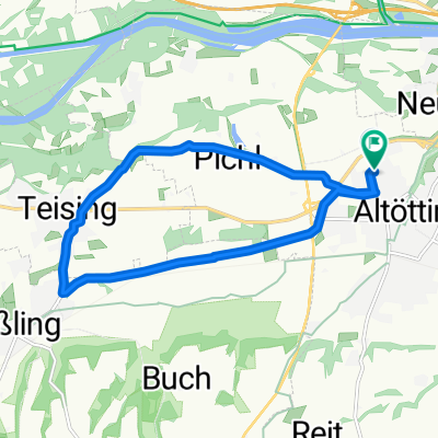 Frühlingstraße 29, Altötting nach Frühlingstraße 25, Altötting