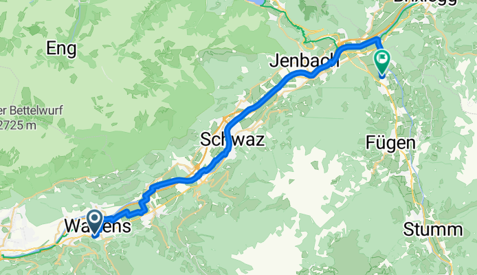 Innsbrucker StraĂźe 43, Wattens nach Schlitters 298, Schlitters