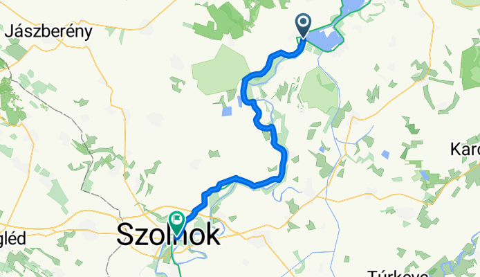 Unnamed Road, Kisköre to Verseghy út 48/A, Szolnok
