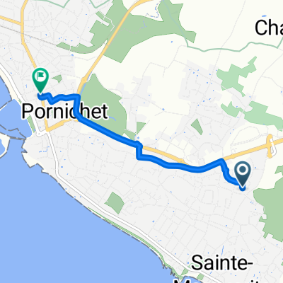 De 11 Allée du Grand Hunier, Pornichet à 13 Avenue Porson, Pornichet
