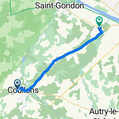 De Route de la Brosse, Coullons à 39–51 Rue de Sully, Poilly-lez-Gien