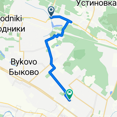 От Егорьевское шоссе 3в, Осеченки до улица Спортивная 11/17, Ильинский