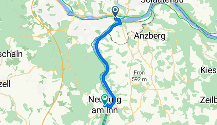 Pre route Passa - Neuburg am Inn