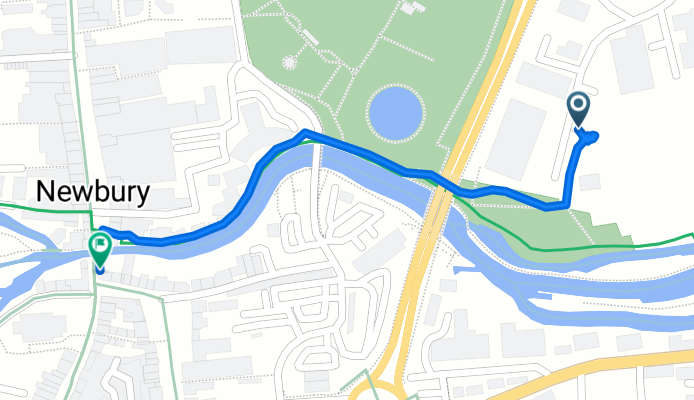 Relaxed route in Newbury