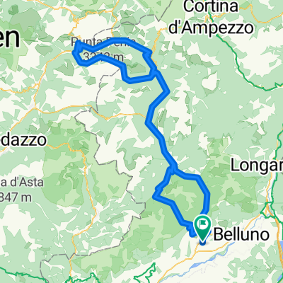 Roe Alte - Fedaia - Pordoi - Valle del Mis - Roe Alte