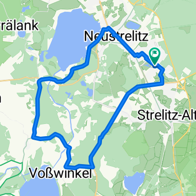 Rosenweg 6, Neustrelitz nach Rosenweg 7, Neustrelitz