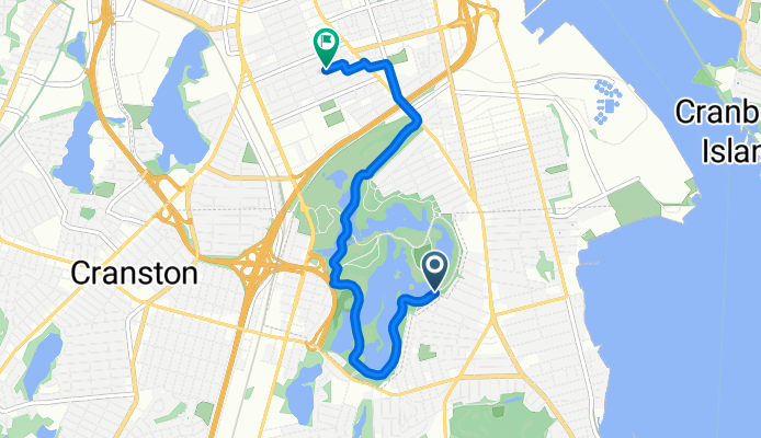 F C Greene Memorial Blvd, Providence to 91 Sumter St, Providence