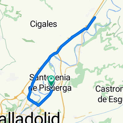 Relaxed route in Santovenia de Pisuerga