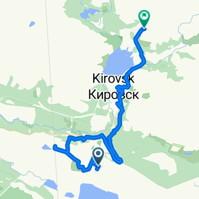 Sporty route in Кировск