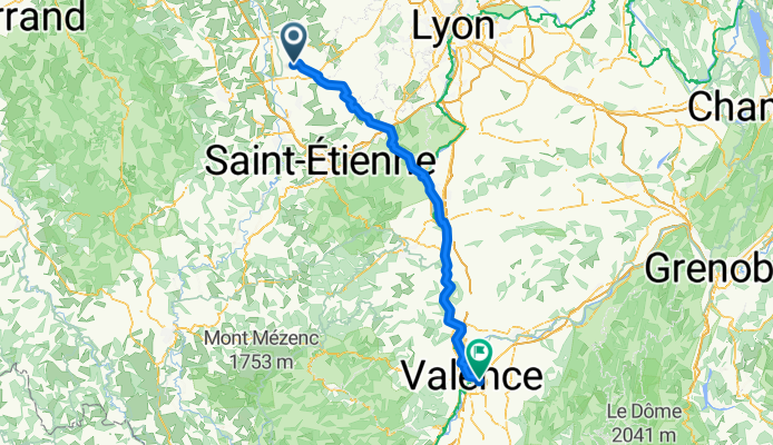 De 136 Rue de l'Église, Saint-Cyr-les-Vignes à 3 Rue Jean-Sébastien Bach, Valence