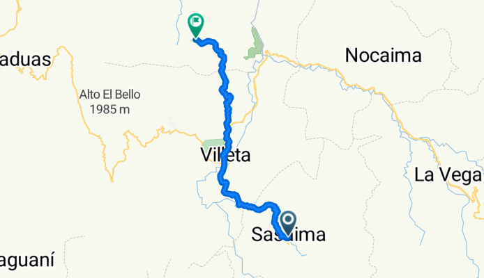 De Calle 6 A 1a-35, Sasaima a Útica 146, La Magdalena