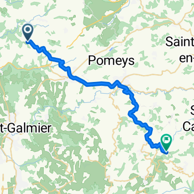 Moderate route in Maringes