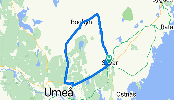 Lärkstigen 1B, Sävar to Lärkstigen 1B, Sävar