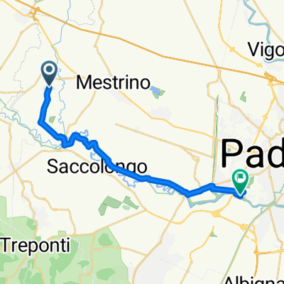 Da Via San Zeno 17, Veggiano a Via Isonzo 134, Padova