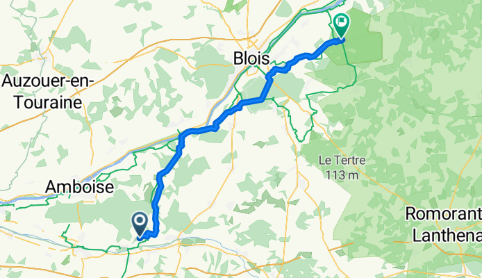 De 9 La Buissonnière, Chisseaux à 33 Le Château, Chambord