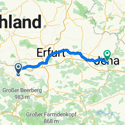 Ohrdrufer Straße 17, Hohenkirchen nach Lutherplatz, Jena