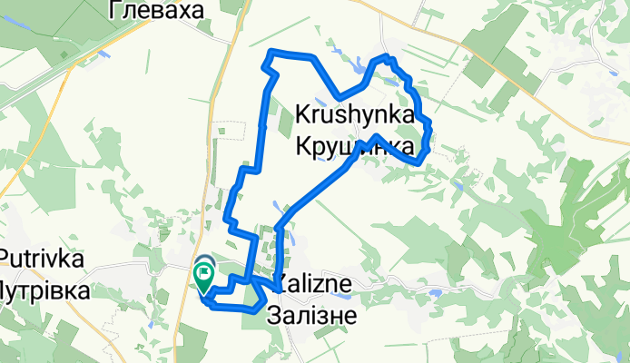 провулок Тургенєва 62, Васильків to вулиця Тургенєва 17, Васильків