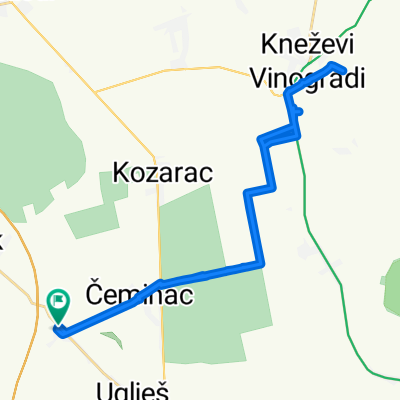 Ulica kralja Zvonimira 14A, Novi Čeminac to Ulica kralja Zvonimira 14A, Novi Čeminac