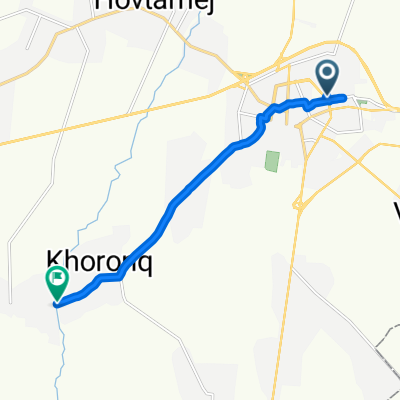 От Spandaryan Street, Vagharshapat до Unnamed Road, Aratashen