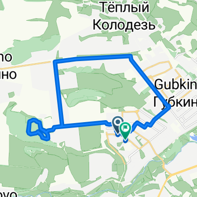 От улица Петра Великого, Губкин до улица Королёва, 28А, Губкин