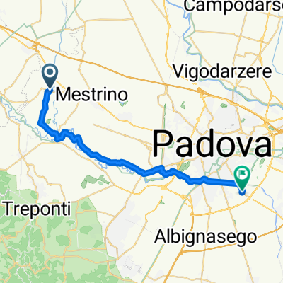 Da Via A. Canova 7/C, Veggiano a Via Vecchia 19, Padova