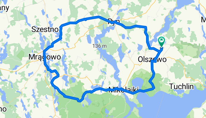 Górkło - Mrągowo - Zełwągi - Górkło