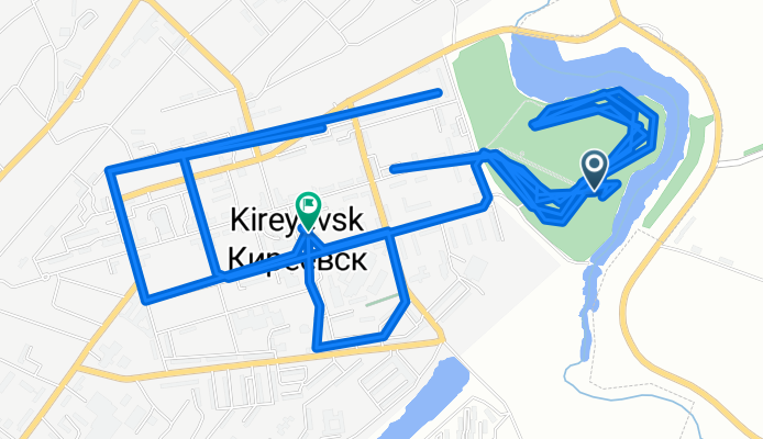 От Unnamed Road, Киреевск до улица Льва Толстого 19, Киреевск