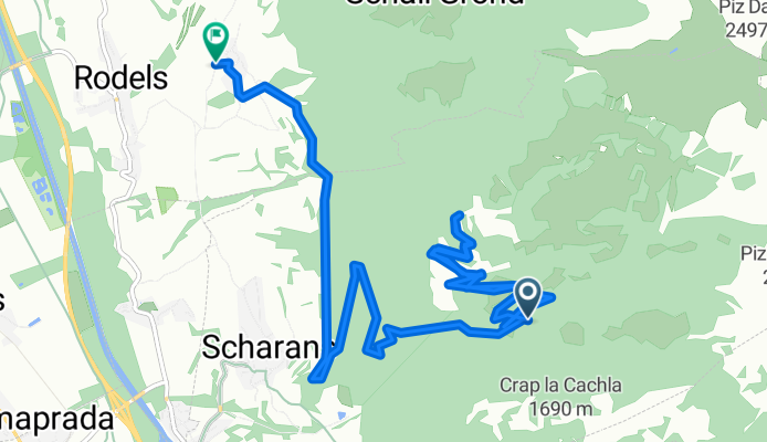 Route nach Almenserstrasse 11–103, Almens
