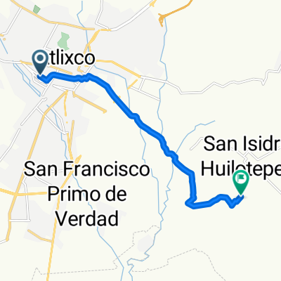 Ruta desde Calle Artículo 123 1911, Atlixco