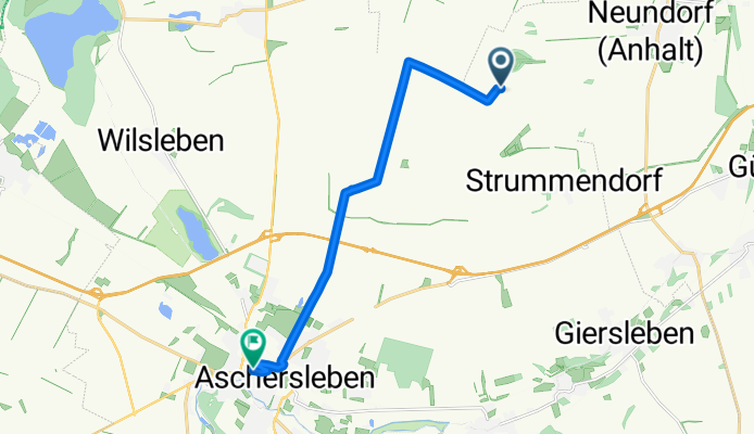 Restful route in Aschersleben