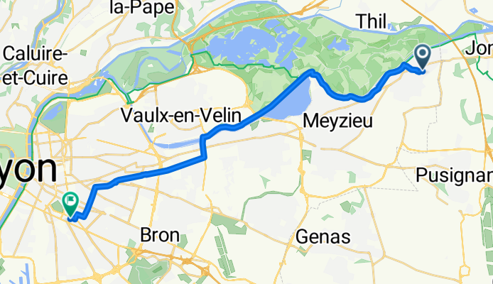 De Rue de Verdun 17B, Jonage à Rue Saint-Gervais 58, Lyon