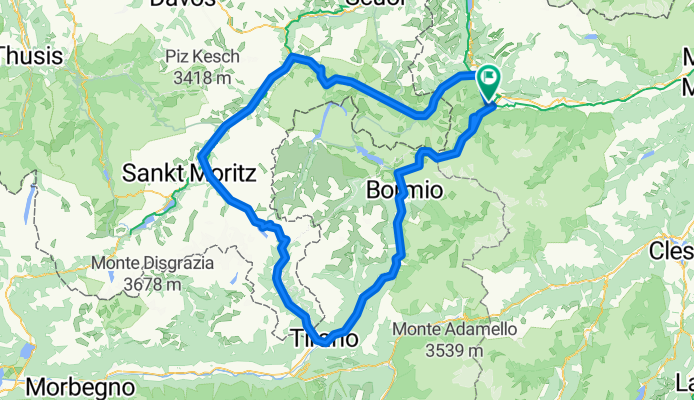 Prad - Stilfserjoch - Tirano - Bernina - Zernez - Ofen - Prad