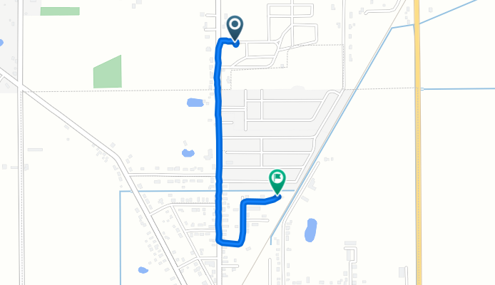 Relaxed route in Weston