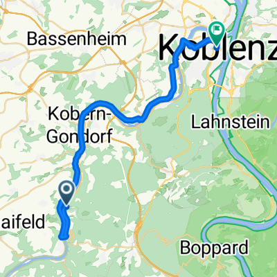 Hauptstraße 53, Oberfell nach Löhrstraße, Koblenz