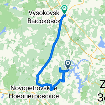 От Озерный Край Лыщево Кп до Привокзальная площадь 9, Клин