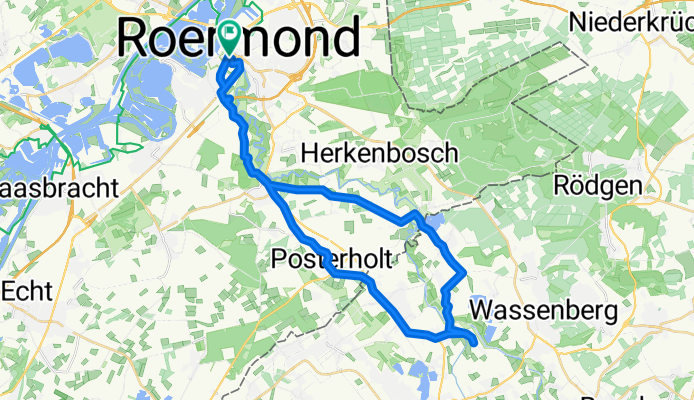Roermond - Ründchen Lerop - Sint Odilienberg - Posterholt - Karken - Kempen - Hochbrück - Ophoven - Effeld mit Waldsee - Vlodrop - Parloo und zurück 2020