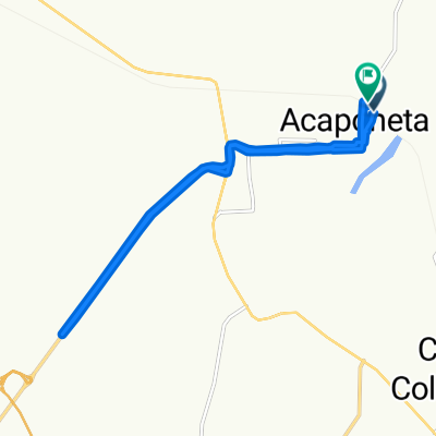 De Calle Vicente Guerrero 29, Acaponeta a Avenida Ferrocarril 8, Acaponeta