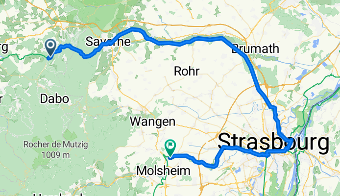 Route from D98, Garrebourg