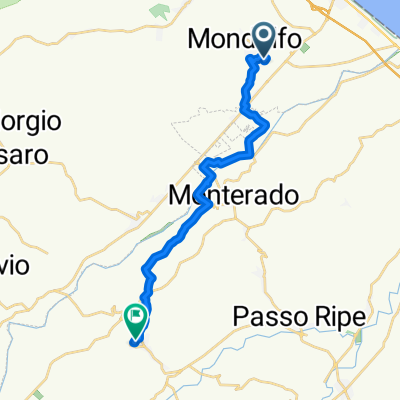 Da Via Fausto Coppi 82, Mondolfo a Via del Teatro 8, Corinaldo