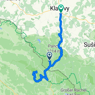 Špičák-Bayerish Eisenstein-Regenhütte-Großer Arber-zpět do Železné Rudy-Luby