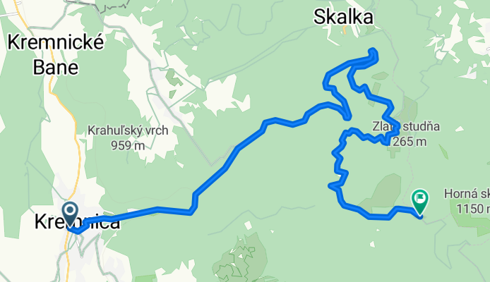 Kremnica - Toliar - Skalka - chata Hostinec (Smrečník) - Tri Kríže
