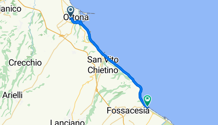 Da Via G. Massari 1, Ortona a Via Lungomare 91, Fossacesia