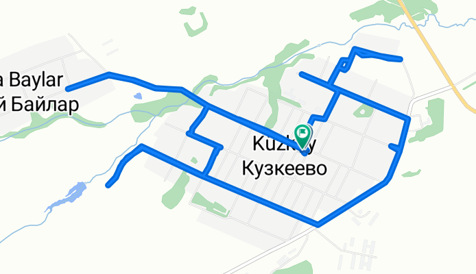 Restful route in Кузкеевское