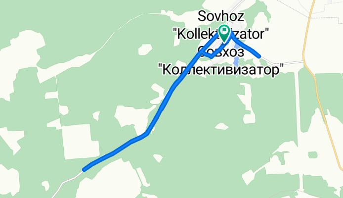 От Речная улица 8, Коллективизатор совхоз до Речная улица 8, Коллективизатор совхоз